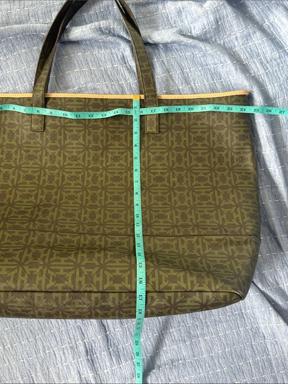 India Hicks XL Madly Deeply Heritage Bag Logo Tote /  Weekender